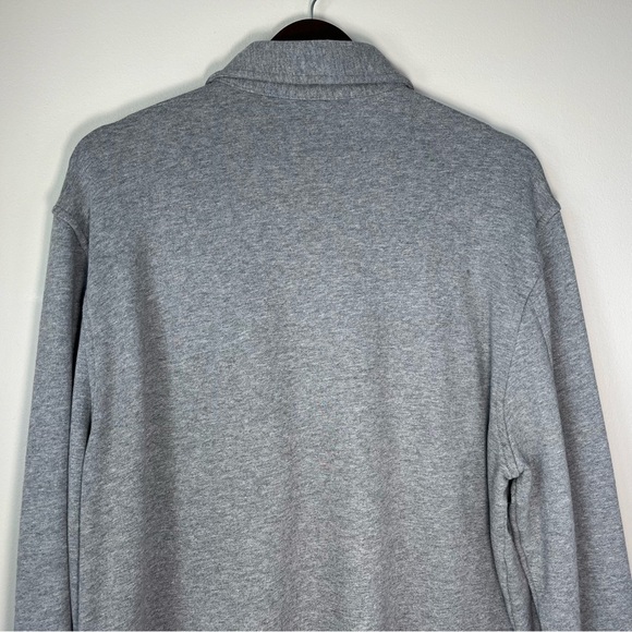 Brooks Brothers 1818 Men's Large Gray French Terry Shacket Cotton Shirt Jacket - Picture 5 of 9